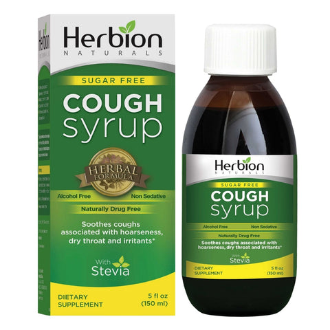 Herbion Sugar Free Cough Syrup with Stevia - a natural sweetener