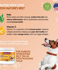 Herbion Allergy+Immune Chews is made from all-natural ingredients including Kelp, Vitamin C, Colostrum, Bee Pollen, and Organic Licorice Root