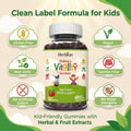 Herbion Children's Vitality Gummies are made from clean, natural ingredients and are gluten free, vegan, non-gmo, gelatin free, and has np artificial colors or dyes.