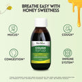 Herbion Cough Syrup with Honey helps support immune system, relieves congestion, and soothes cough