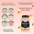 Herbion Himalayan Pink Salt: Pure & healthy, Non-GMO, Halal & Kosher, Fine Grain, and Natural Hue. Instant flavor to your meals