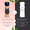 Herbion Himalayan Pink Salt Grinder is a healthy alternative to everyday table salt as it is rich in essential minerals. 