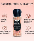 Herbion Himalayan Pink Salt Grinder is of supreme quality. It is the purest form of salt on earth with 84 nutritional elements and minerals. 