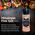 Herbion Himalayan Pink Salt Grinder is free from any impurities and is triple-washed in spring water