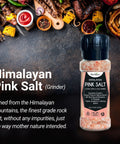 Herbion Himalayan Pink Salt Grinder is free from any impurities and is triple-washed in spring water