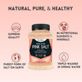 Herbion Himalayan Pink Salt is a premium quality rock salt. It is the purest form of salt on earth and is triple-washed in spring water