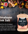 Herbion Himalayan Pink Salt is mined from the Himalayan Mountains and is free of any impurities. Perfect for a premium culinary experience
