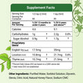 Supplement Facts of Herbion Ivy Leaf Cough Syrup 