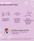 Herbion Joint Care Dog Chews helps improve mobility, supports healthy joints, and contains MSM & Chondroitin for pain relief.