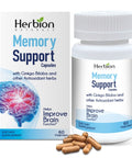 Herbion Memory Support Capsules is a potent blend of Ginkgo Biloba and other Antioxidant herbs to help improve brain function