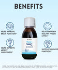 Herbion Memory Support Liquid helps improve brain function, maintain healthy mood levels, improve absent mindedness, and support memory function