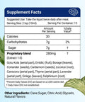 Supplement Facts of Herbion Memory Support Liquid