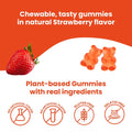 Herbion Multivitamin Gummies for Kids: Natural Strawberry Flavor, Plant-Based, No Artificial Color, No Artificial Flavor, Gluten Free, and Gelatin Free
