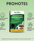 Herbion Respiratory Care Herbal Granules helps promote healthy nasal passages, healthy immune system, clear breathing, and healthy respiratory system. 