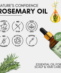 Herbion Rosemary Oil: Cruelty Free, No Dyes, Non GMO, No Parabens, Recyclable Packaging, and Dropper Included