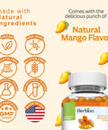 Herbion Turmeric Gummies: Vegan, Non-GMO, Gelatin Free, Gluten Free, No Artificial Color, No Artificial Flavor, GMP Certified, and Made in USA