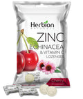 Herbion Zinc Echinacea and Vitamin C Lozenges is also available in Natural Cherry Flavor
