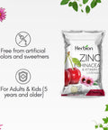 Zinc Echinacea and Vitamin C Lozenges: Free from artificial colors and sweeteners, For adults and kids (5 years and older)